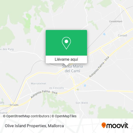 Mapa Olive Island Properties