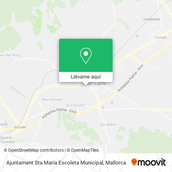 Mapa Ajuntament Sta María Escoleta Municipal