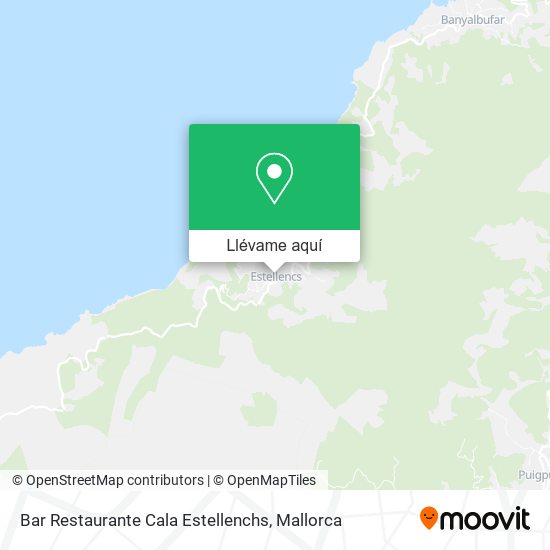 Mapa Bar Restaurante Cala Estellenchs