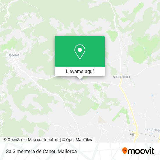 Mapa Sa Simentera de Canet