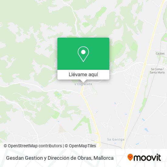 Mapa Gesdan Gestion y Dirección de Obras