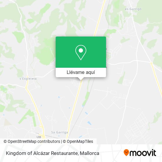 Mapa Kingdom of Alcázar Restaurante