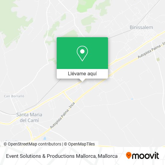 Mapa Event Solutions & Productions Mallorca