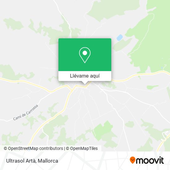 Mapa Ultrasol Artà