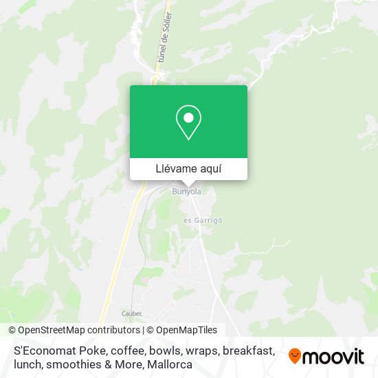 Mapa S'Economat Poke, coffee, bowls, wraps, breakfast, lunch, smoothies & More