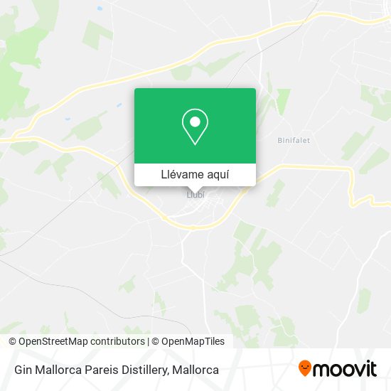 Mapa Gin Mallorca Pareis Distillery