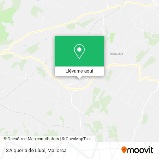 Mapa S'Alqueria de Llubi