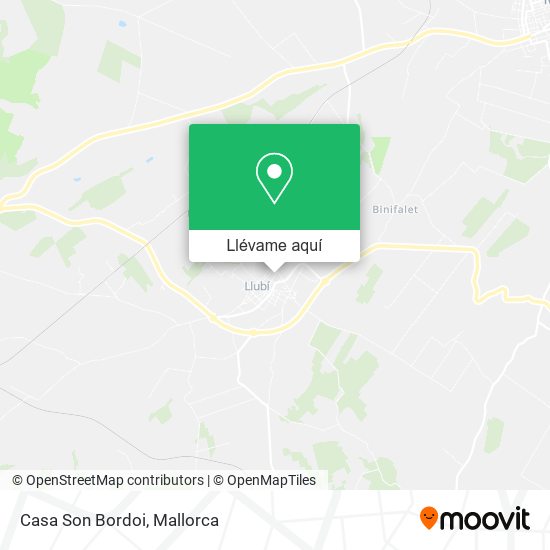Mapa Casa Son Bordoi