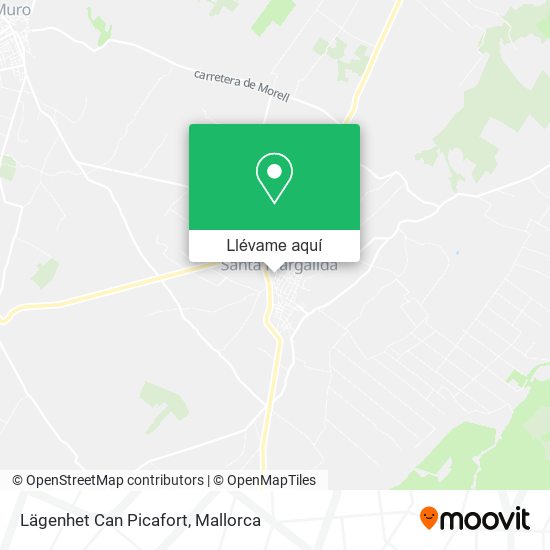 Mapa Lägenhet Can Picafort