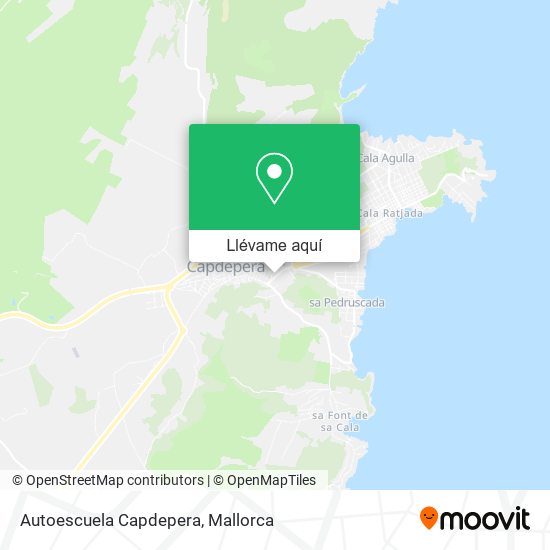 Mapa Autoescuela Capdepera