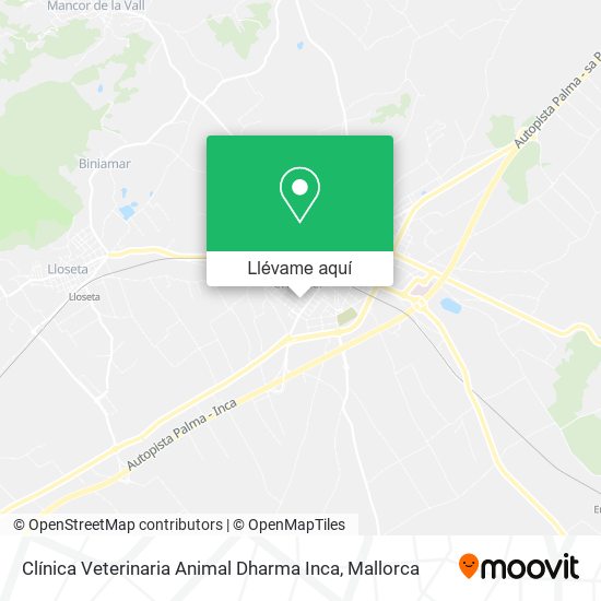 Mapa Clínica Veterinaria Animal Dharma Inca