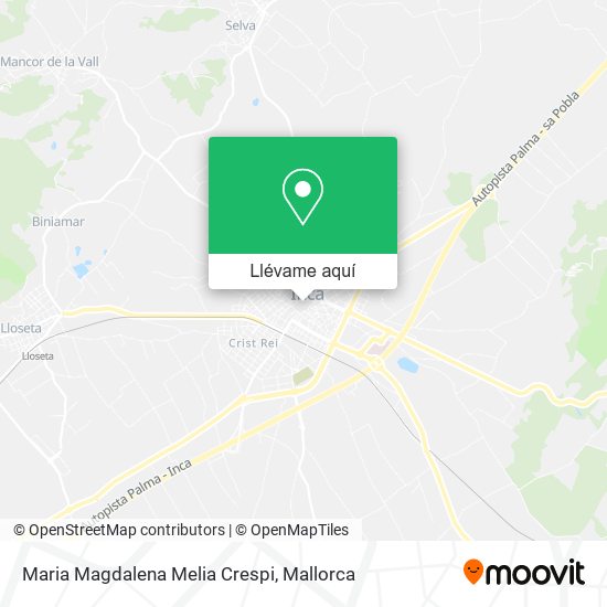 Mapa Maria Magdalena Melia Crespi