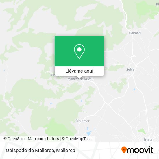 Mapa Obispado de Mallorca