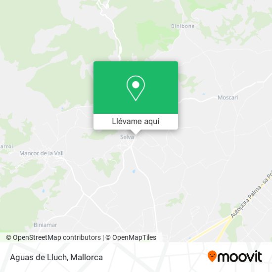 Mapa Aguas de Lluch