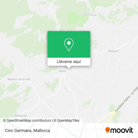 Mapa Cinc Germans