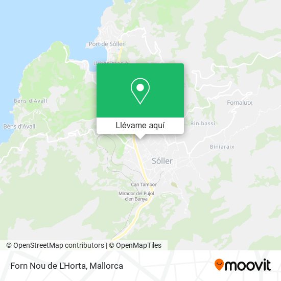 Mapa Forn Nou de L'Horta