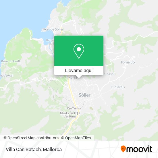 Mapa Villa Can Batach