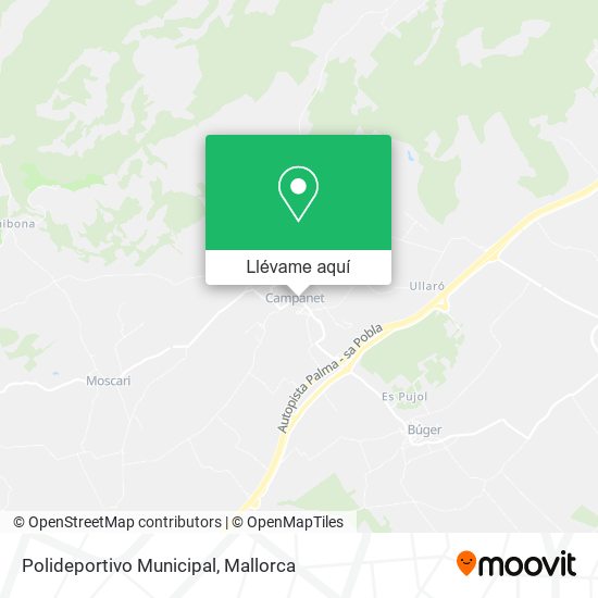 Mapa Polideportivo Municipal