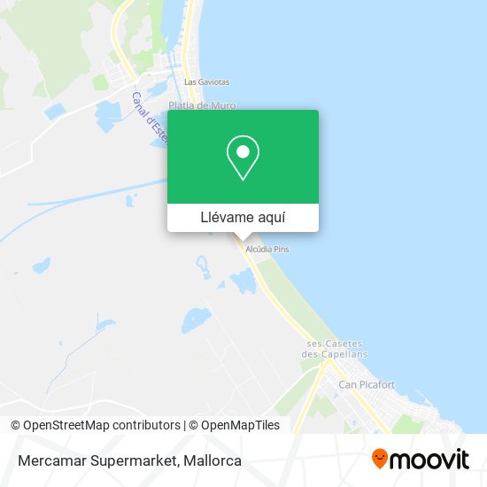 Mapa Mercamar Supermarket