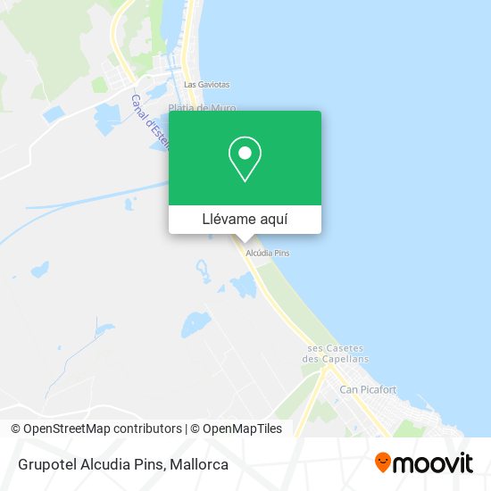 Mapa Grupotel Alcudia Pins
