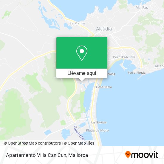 Mapa Apartamento Villa Can Cun