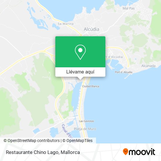 Mapa Restaurante Chino Lago