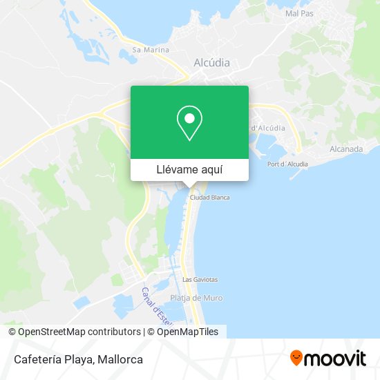 Mapa Cafetería Playa