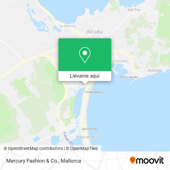 Mapa Mercury Fashion & Co.