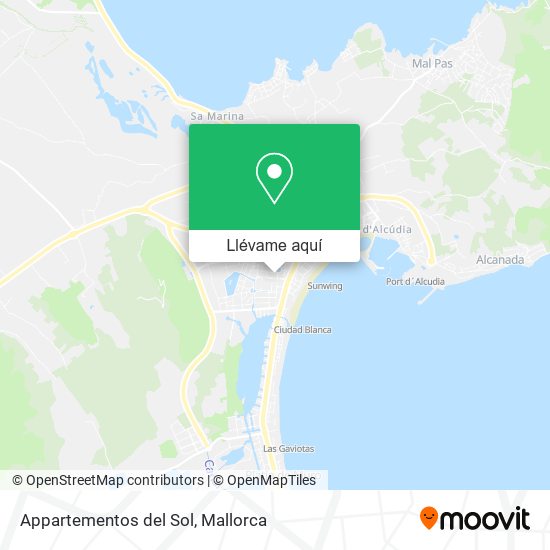 Mapa Appartementos del Sol