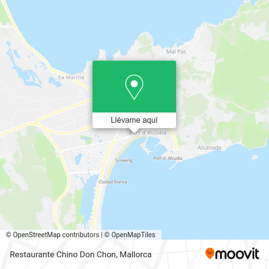 Mapa Restaurante Chino Don Chon