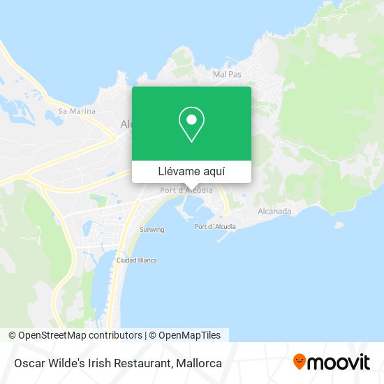 Mapa Oscar Wilde's Irish Restaurant