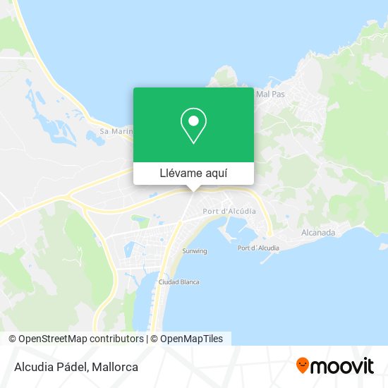 Mapa Alcudia Pádel