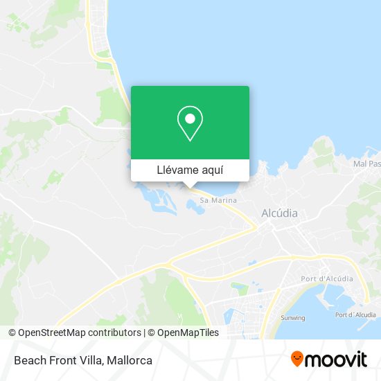 Mapa Beach Front Villa