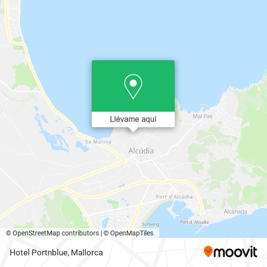 Mapa Hotel Portnblue