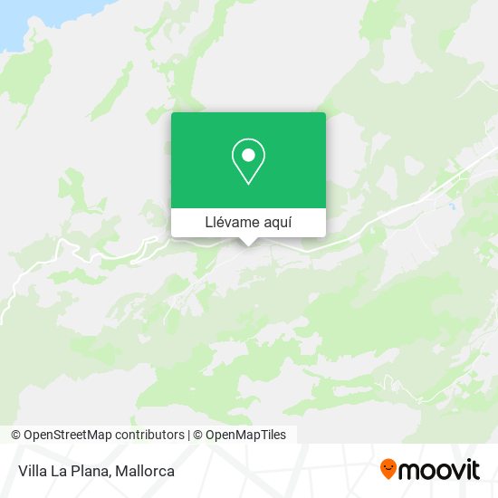 Mapa Villa La Plana