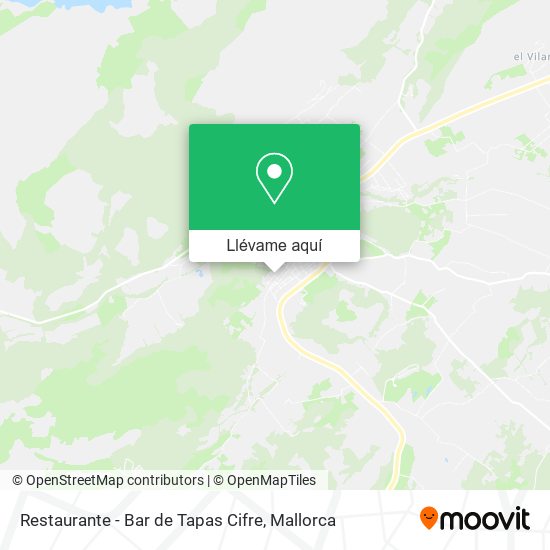 Mapa Restaurante - Bar de Tapas Cifre