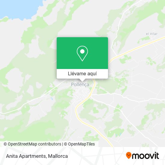 Mapa Anita Apartments