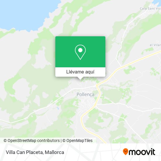 Mapa Villa Can Placeta