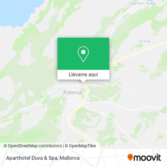 Mapa Aparthotel Duva & Spa