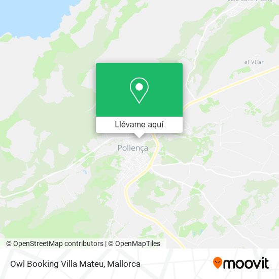 Mapa Owl Booking Villa Mateu