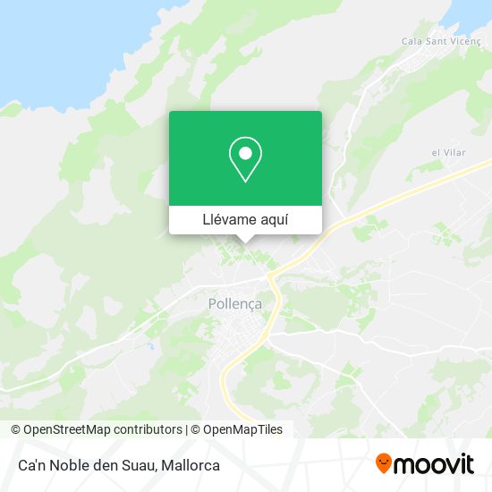 Mapa Ca'n Noble den Suau