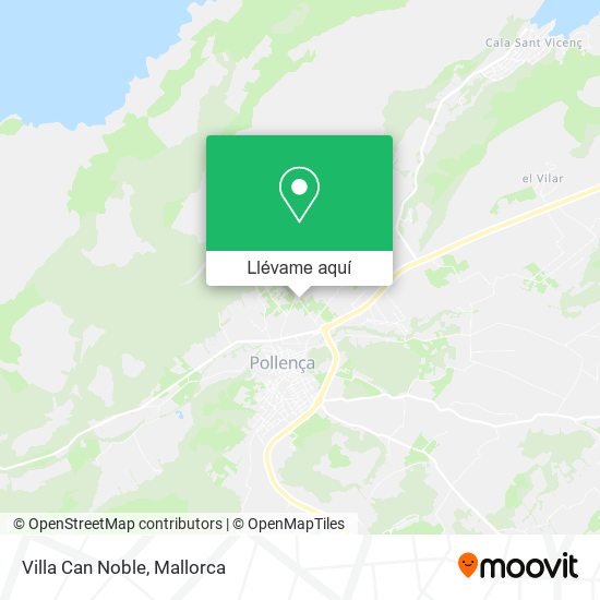 Mapa Villa Can Noble