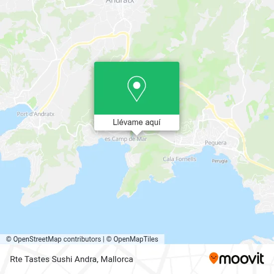 Mapa Rte Tastes Sushi Andra