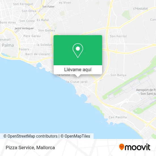 Mapa Pizza Service