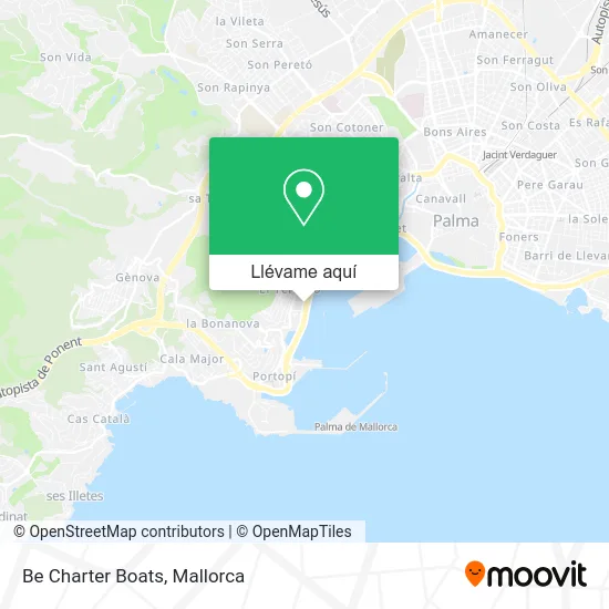 Mapa Be Charter Boats