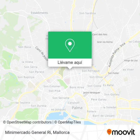 Mapa Minimercado General Ri