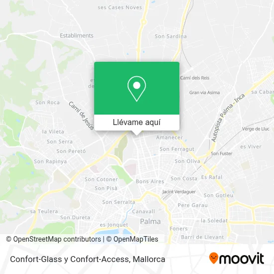 Mapa Confort-Glass y Confort-Access