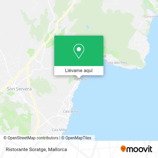 Mapa Ristorante Soratge