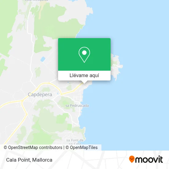 Mapa Cala Point