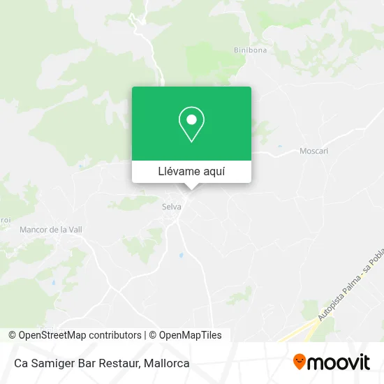 Mapa Ca Samiger Bar Restaur